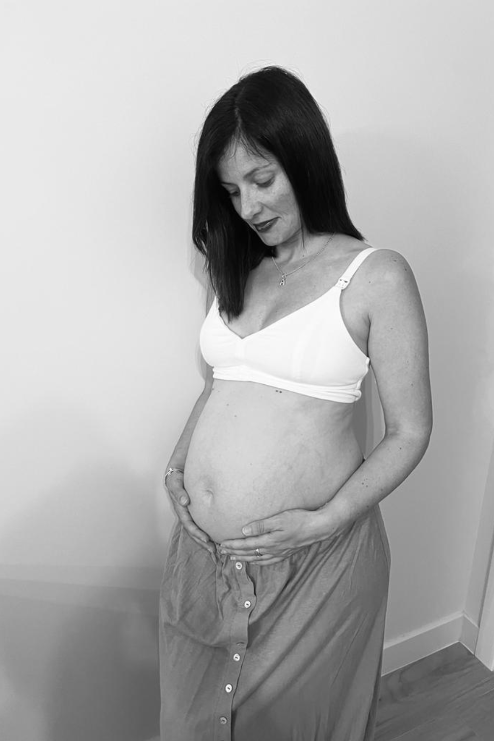 Sujetador de lactancia de Algod n Org nico Blanco Udhara